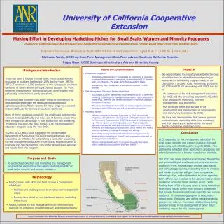 Etaferahu Takele, UCCE Ag Econ/Farm Management Area Farm Advisor Southern California Counties