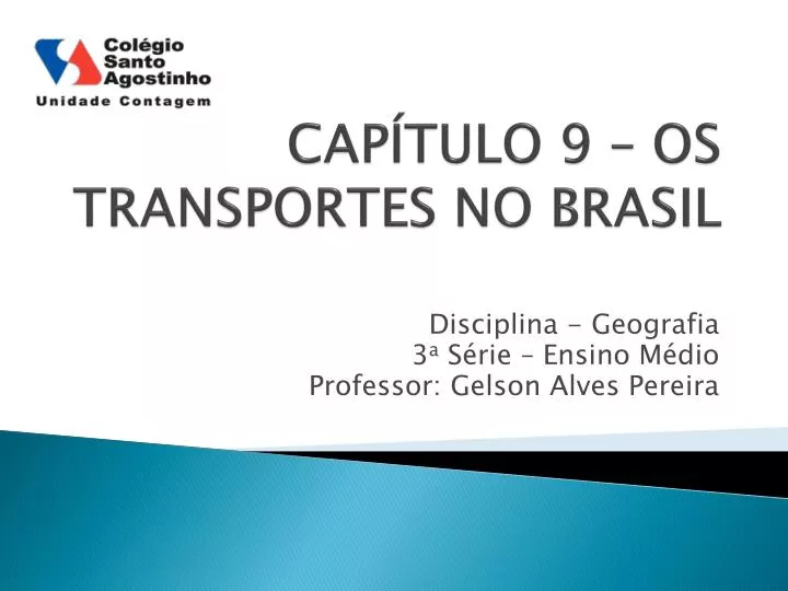 cap tulo 9 os transportes no brasil