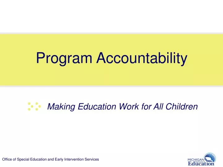 program accountability