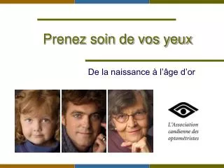prenez soin de vos yeux