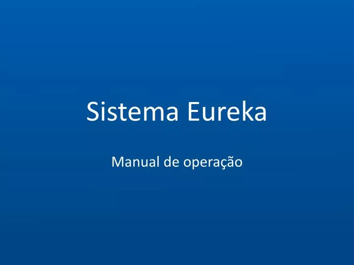 sistema eureka