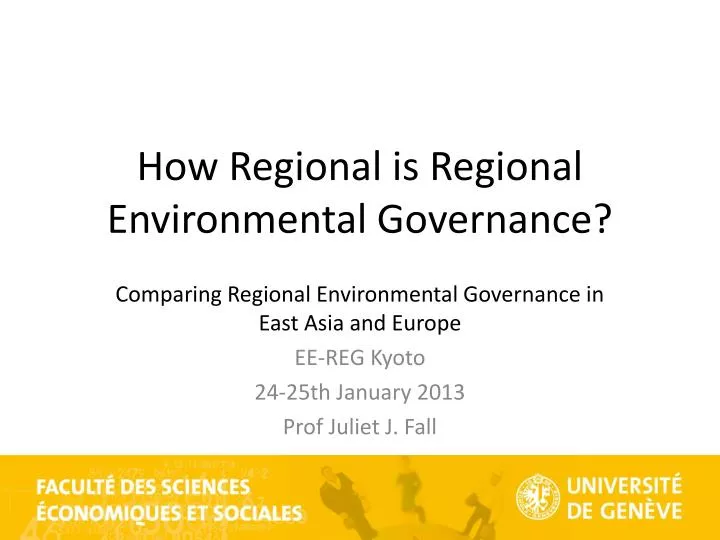 how regional is regional environmental governance