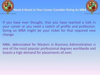 Need A Boost in Your Career Consider Doing An MBA