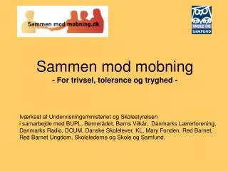 sammen mod mobning for trivsel tolerance og tryghed