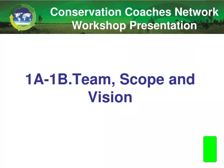 1a 1b team scope and vision