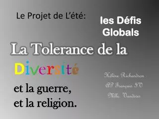le p rojet de l t