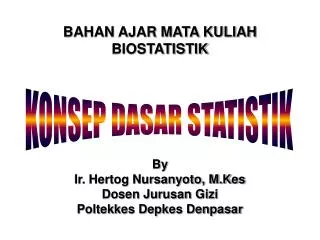 bahan ajar mata kuliah biostatistik