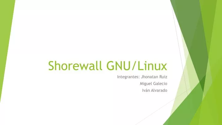 shorewall gnu linux