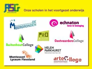 onze scholen in het voortgezet onderwijs