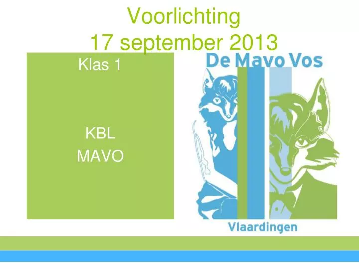 voorlichting 17 september 2013