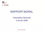RAPPORT MORAL - slide 1