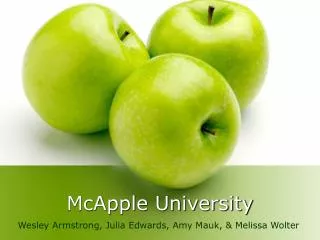 McApple University