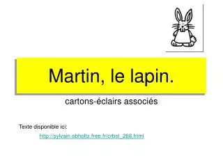 Martin, le lapin.