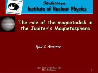 The role of the magnetodisk in the Jupiter's Magnetosphere