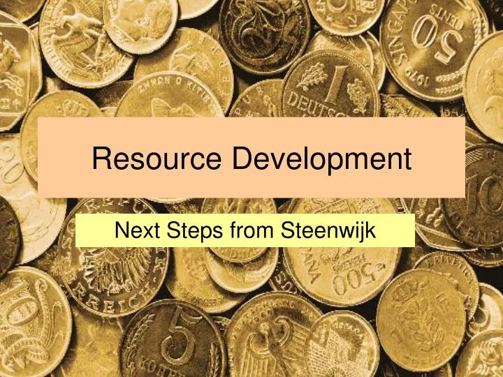 resource development