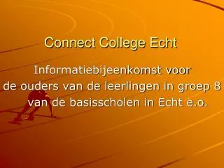 connect college echt