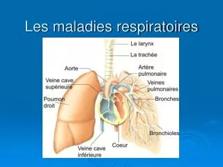 les maladies respiratoires