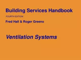 Building Services Handbook