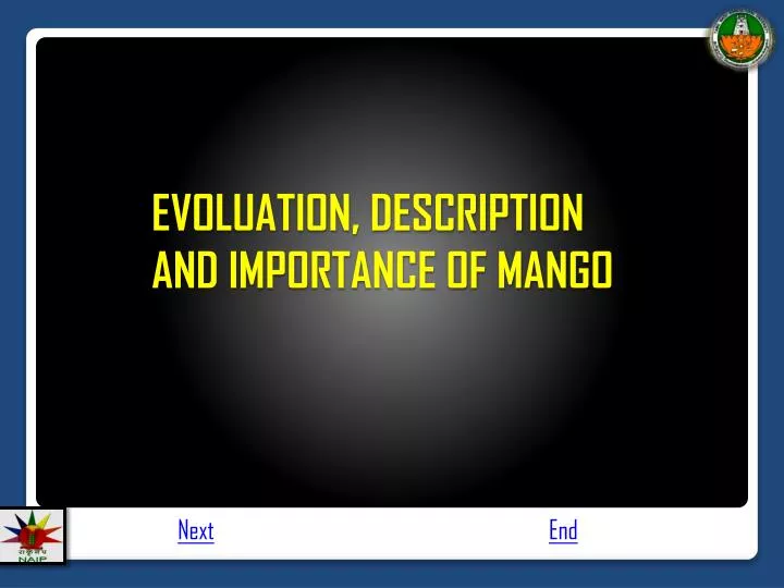 evoluation description and importance of mango