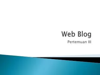 web blog