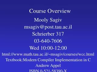 Course Overview