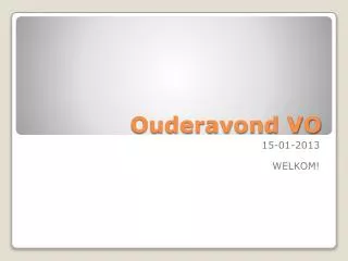 ouderavond vo