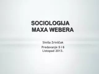 sociologija maxa webera
