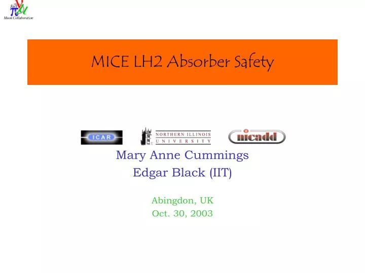 mice lh2 absorber safety