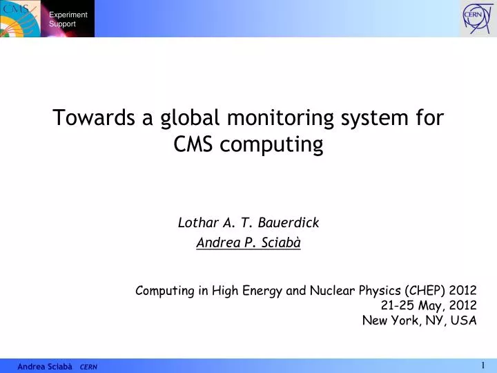 towards a global monitoring system for cms computing