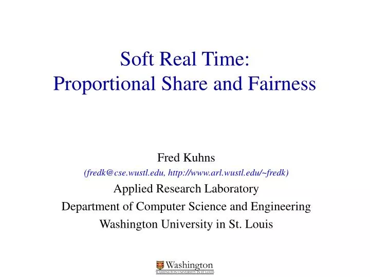 soft real time proportional share and fairness