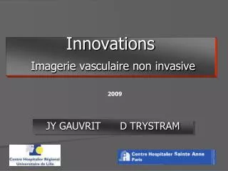 innovations imagerie vasculaire non invasive