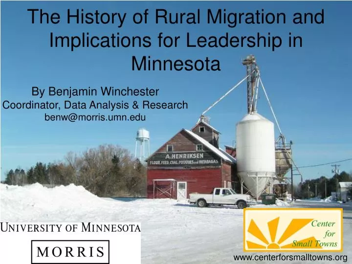 the history of rural migration and implications for leadership in minnesota