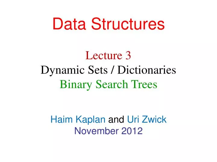 data structures