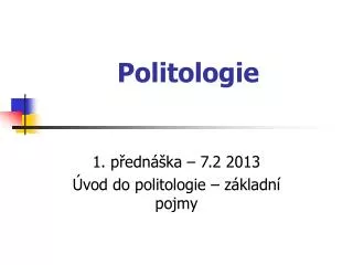 politologie
