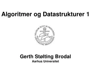algoritmer og datastrukturer 1