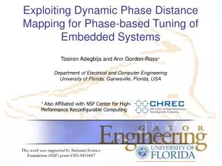 Exploiting Dynamic Phase Distance Mapping for Phase-based Tuning of Embedded Systems