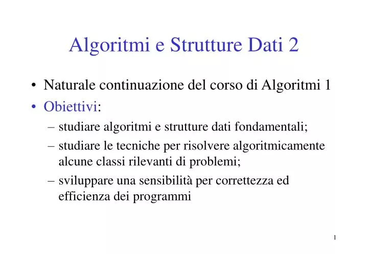 algoritmi e strutture dati 2