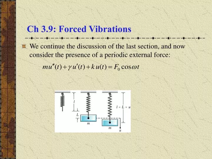 ch 3 9 forced vibrations