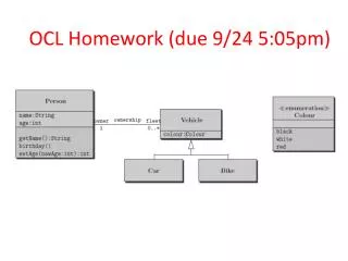OCL Homework (due 9/24 5:05pm)