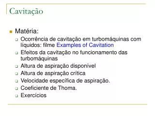 cavita o
