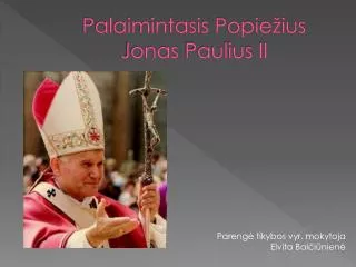 palaimintasis popie ius jonas paulius ii