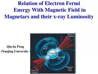 Relation of Electron Fermi Energy With Magnetic Field in Magnetars and their x-ray Luminosity