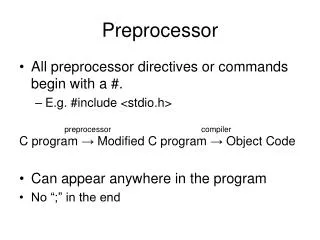 Preprocessor