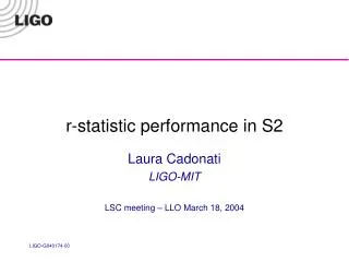 r-statistic performance in S2