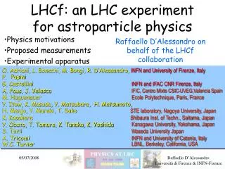 LHCf: an LHC experiment for astroparticle physics