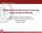 Hierarchical Reinforcement Learning Using Graphical Models - slide 1