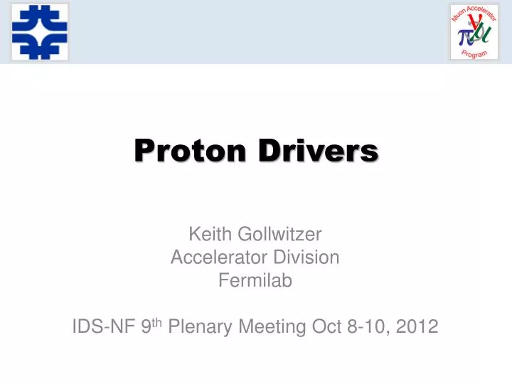 proton drivers