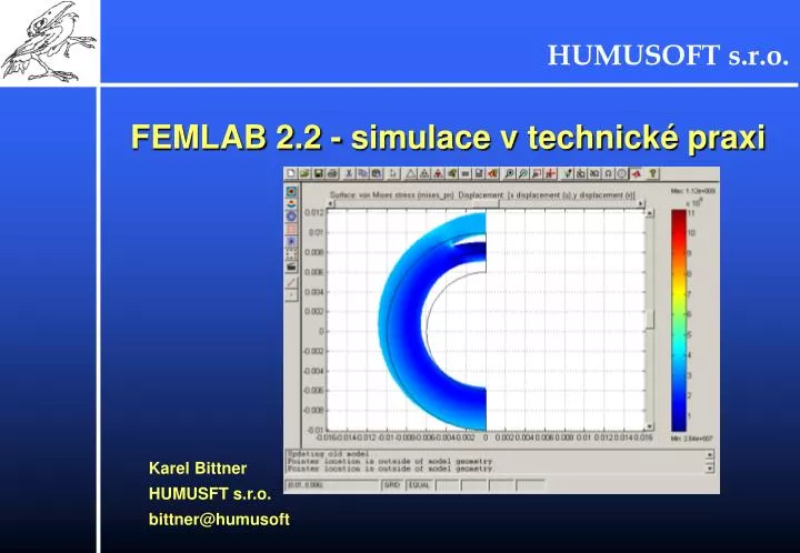 femlab 2 2 simulace v technick praxi