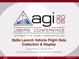 Delta Launch Vehicle Flight Data Collection &amp; Display