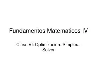 fundamentos matematicos iv